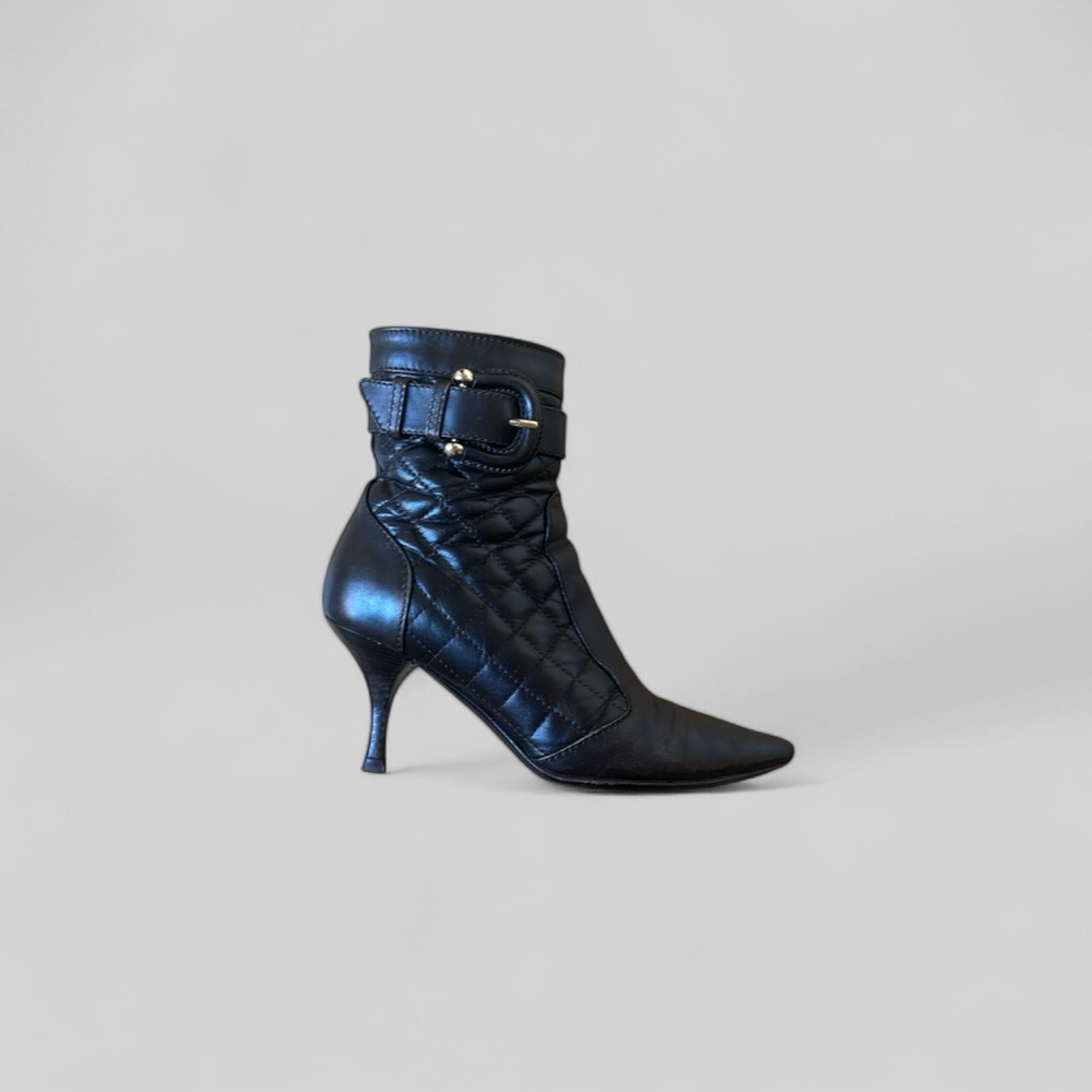 Burberry Black Quilted Ankle Boots